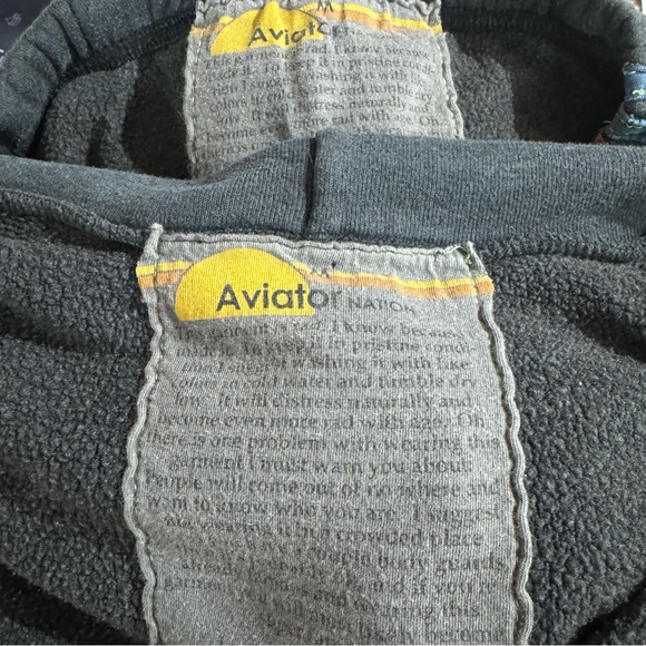 Aviator Nation Size Medium Loungewear Set Rainbow Stripe Hoodie & Sweatpants - Picture 7 of 7